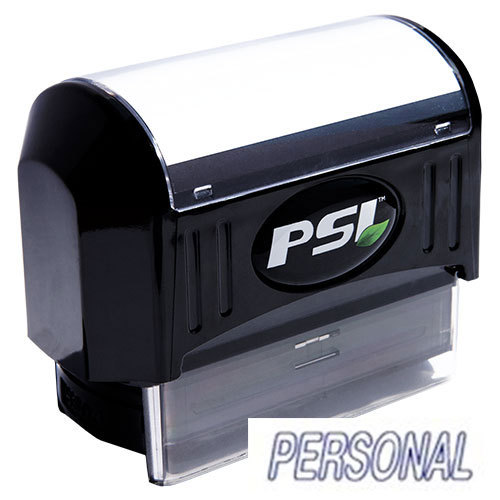 PERSONAL Pre-Inked PSI Rubber Stamp (BLUE)