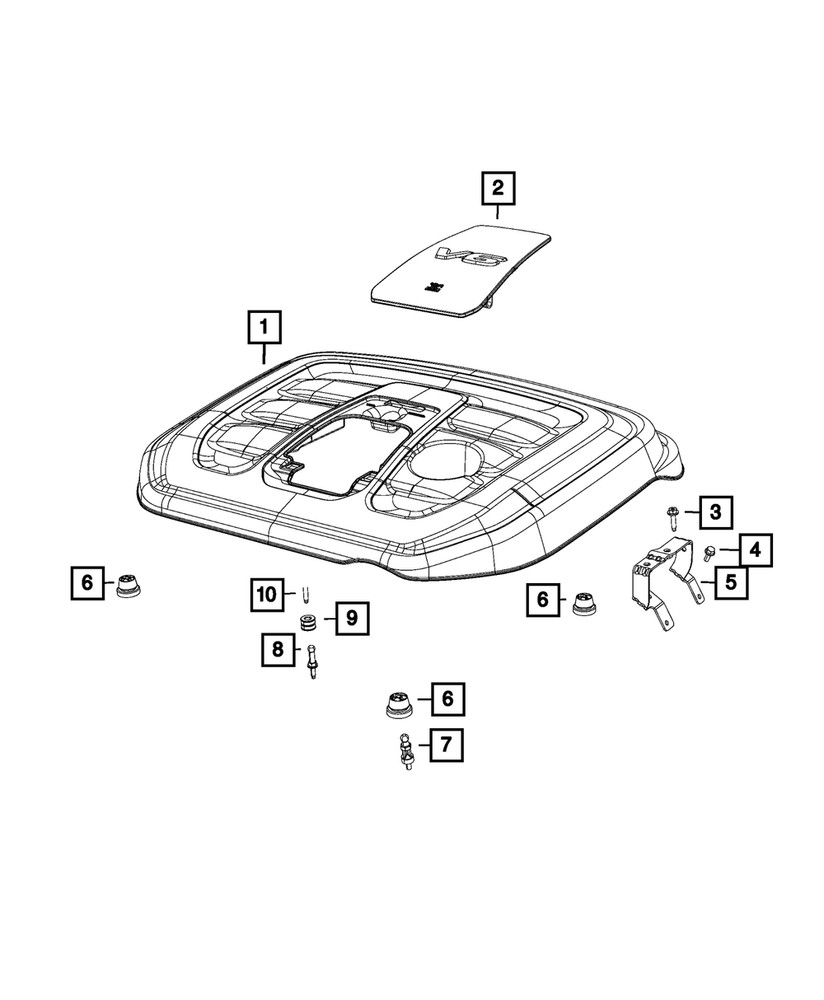 Genuine Mopar Engine Cover Bracket 05281389AD