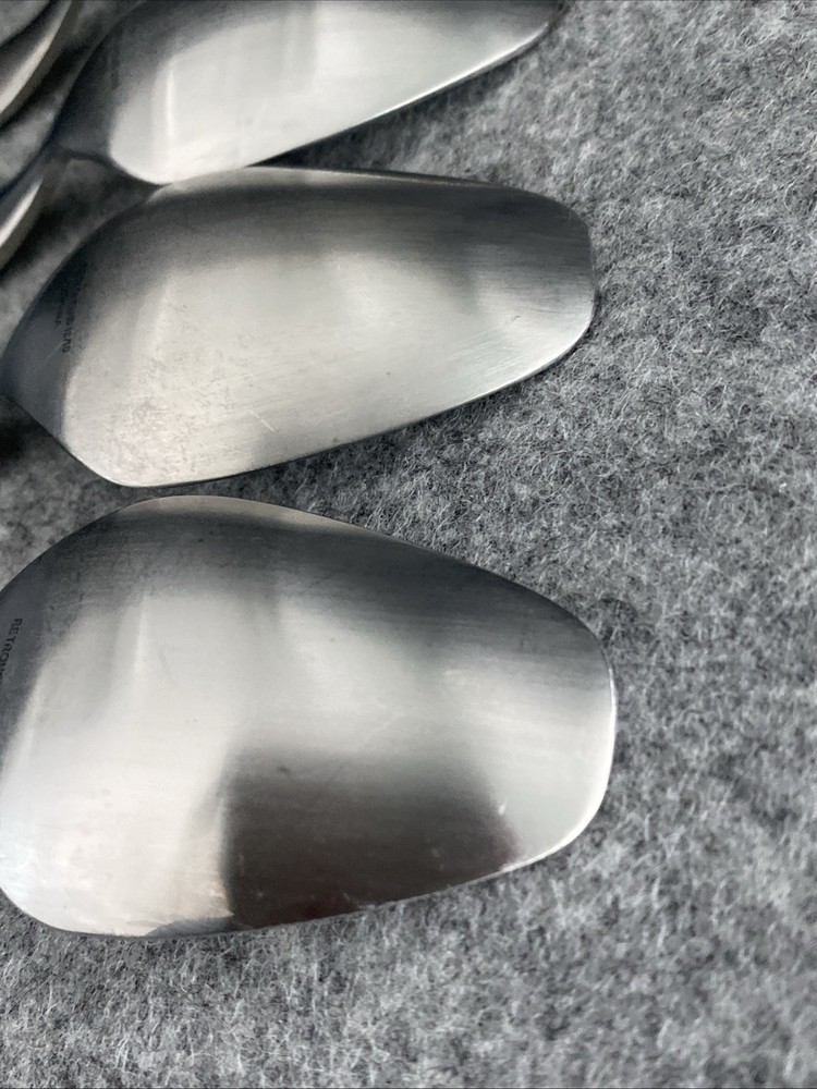 4 Retroneu 18/10 Stainless SILHOUETTE Flatware Dinner Spoon Flatware