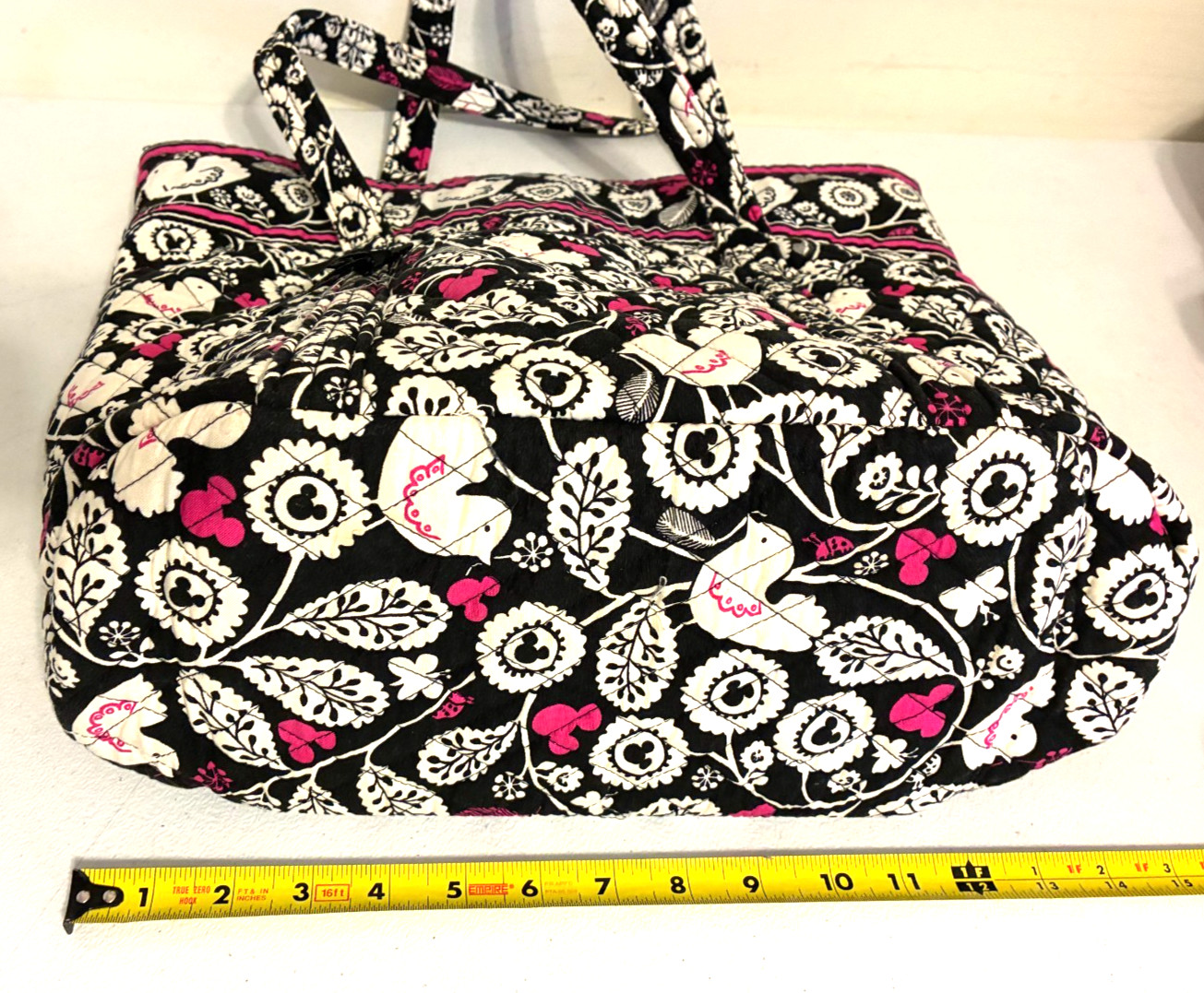 Vera Bradley Disney Parks World Land Mickey Mouse Meets Birdie Toggle Tote Bag