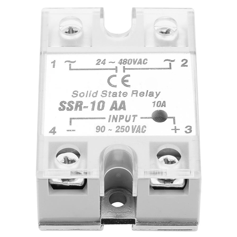 10A Solid State Relay Module SSR AC-AC Input 90-250V AC Output Accessory Part
