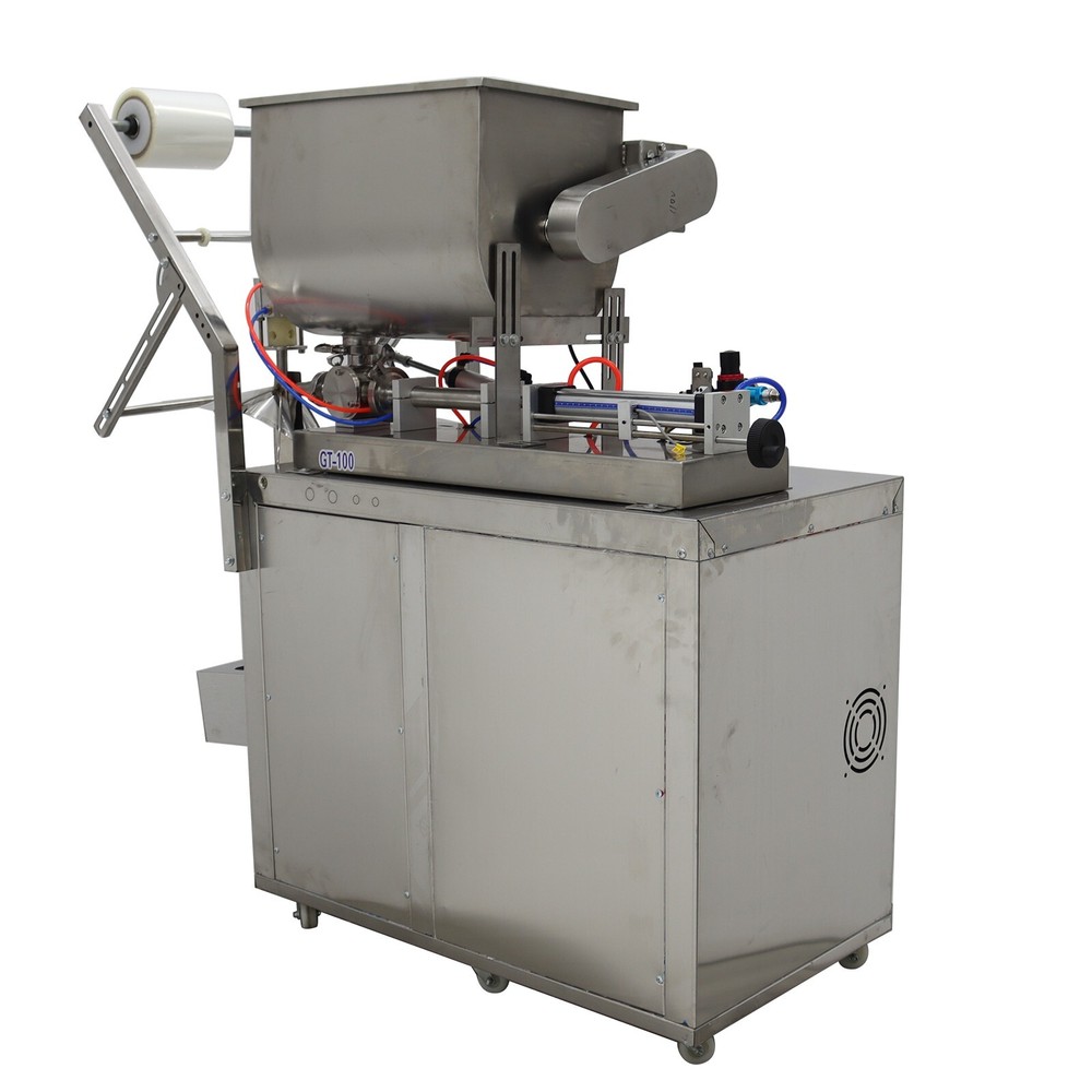 10-100ml Automatic Quantitative Paste Filler w/Horizontal Mixing Hopper 110V500W