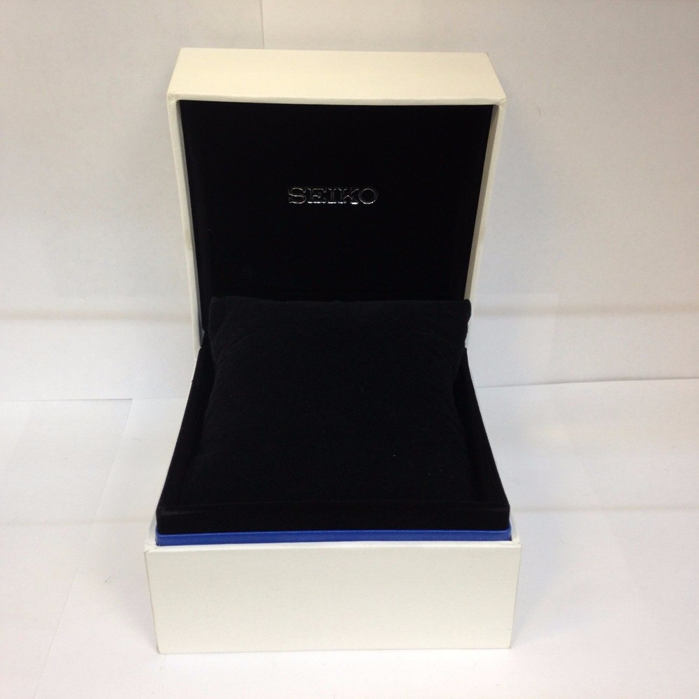 Seiko Authentic White Empty Watch Box Jewelry Storage Case
