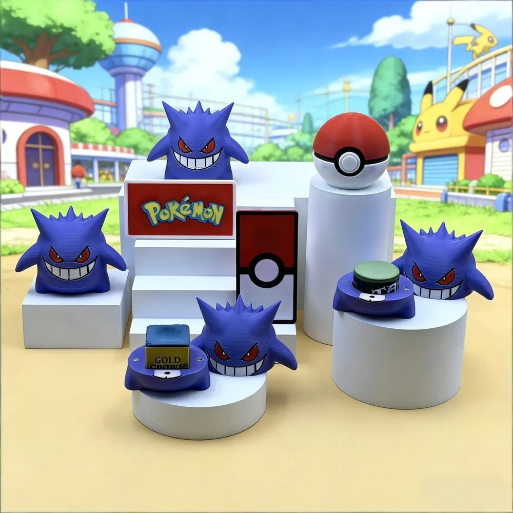 Gengar Pool Chalk Holder for Round & Square Chalk