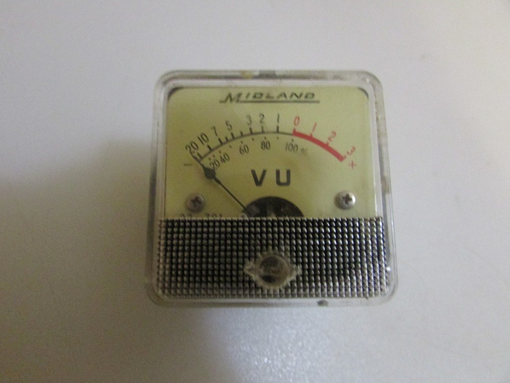Vintage Midland 23-701 Mini VU Meter Untested