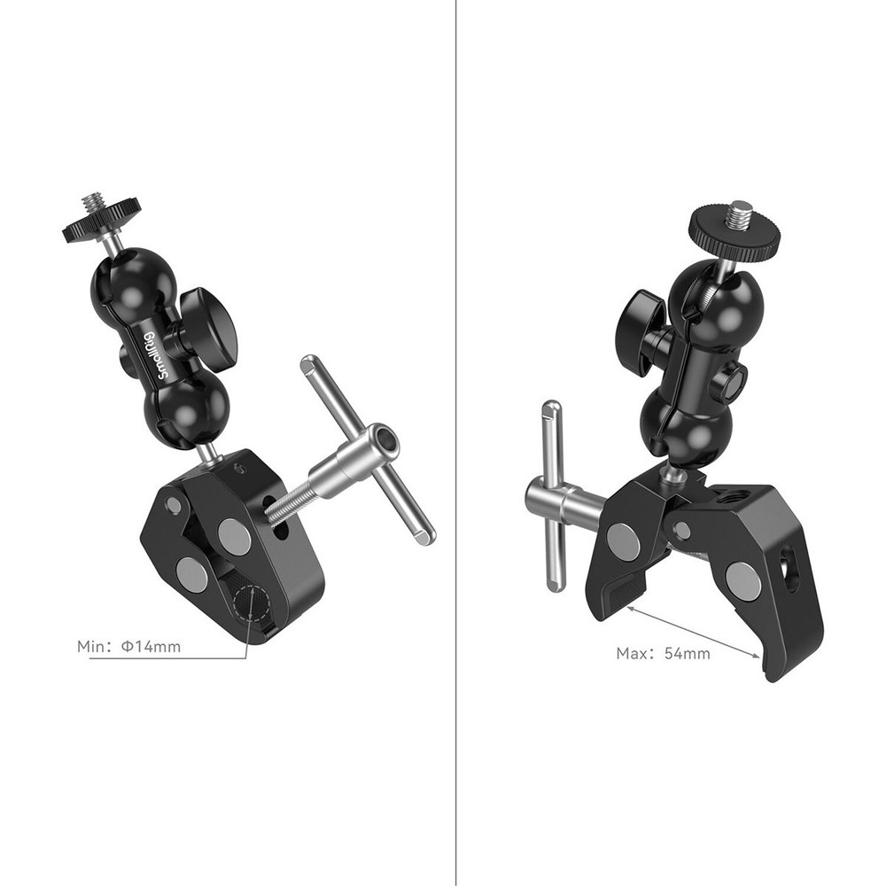 SmallRig Crab-Shaped Super Clamp with Ball Head Magic Arm