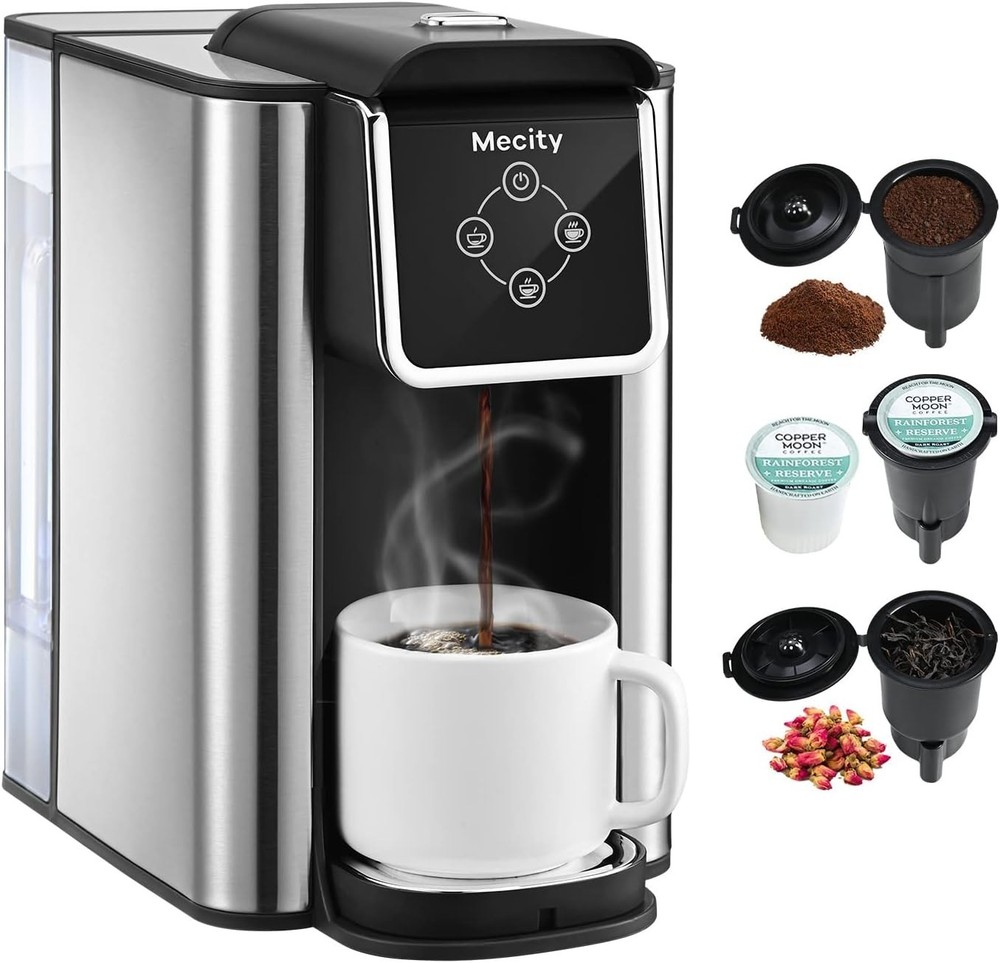 Coffee Maker 3 in 1 Single Serve Coffee Machine, Compatible with K cup Capsul...