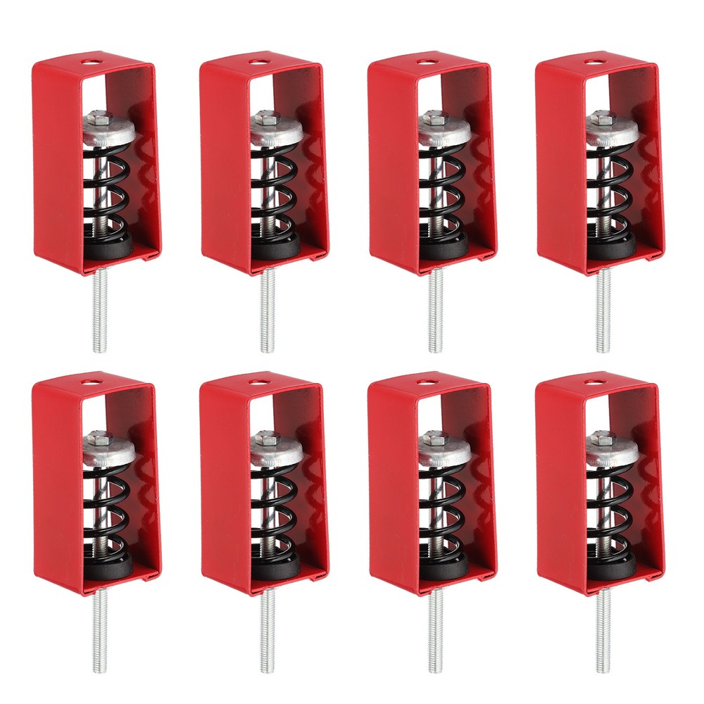 8 Pcs Ceiling Spring Vibration Isolator Hangers 110lb Red (XHS)