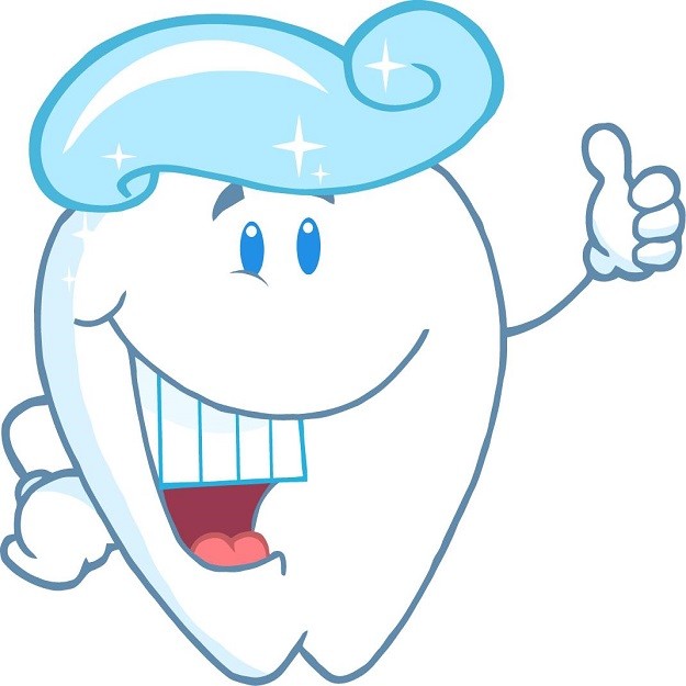 30 Custom Cartoon Tooth Personalized Address Labels