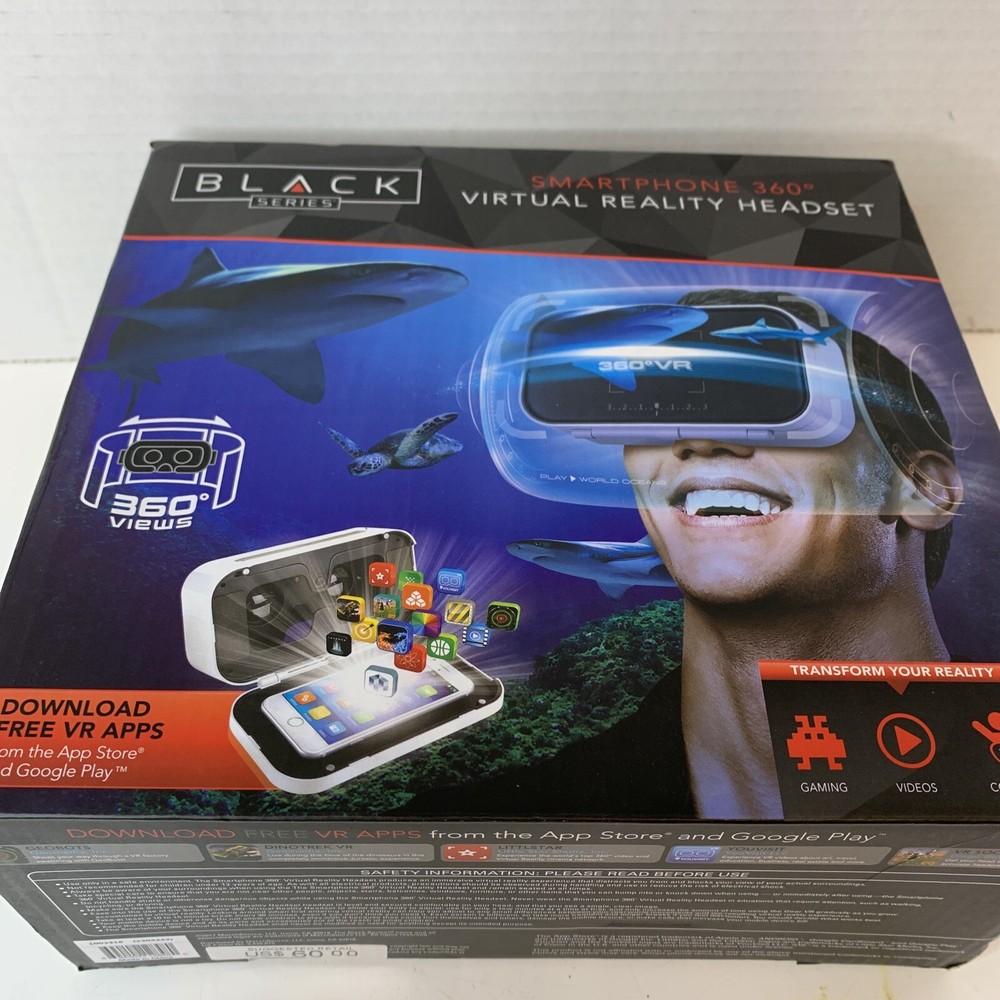 Black Series smartphone 360 degree virtual reality headset
