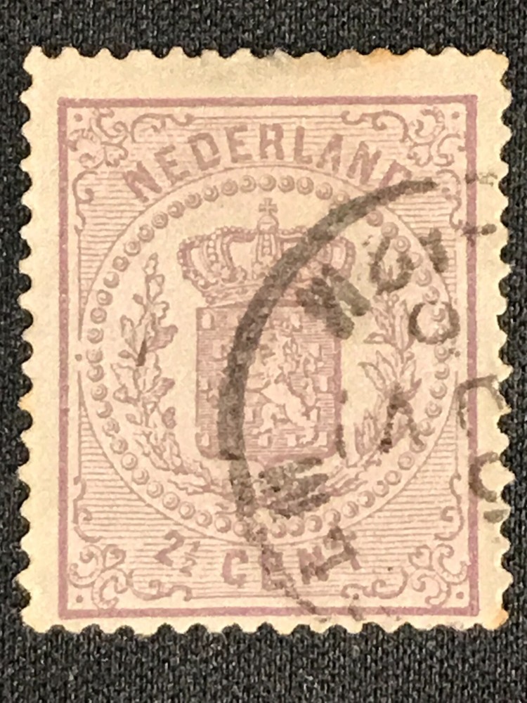 Netherlands SC #22 Used Tiny Perf Thins 1870