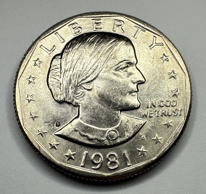 1981-S Susan B. Anthony Dollar from US Mint Set. Uncirculated BU *KEY DATE*