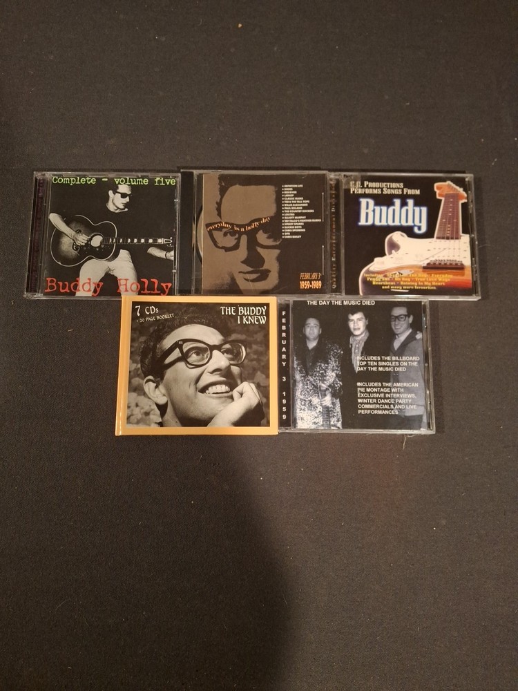 Buddy Hollly Exclusive Lot 5 CDs Rare Bundle