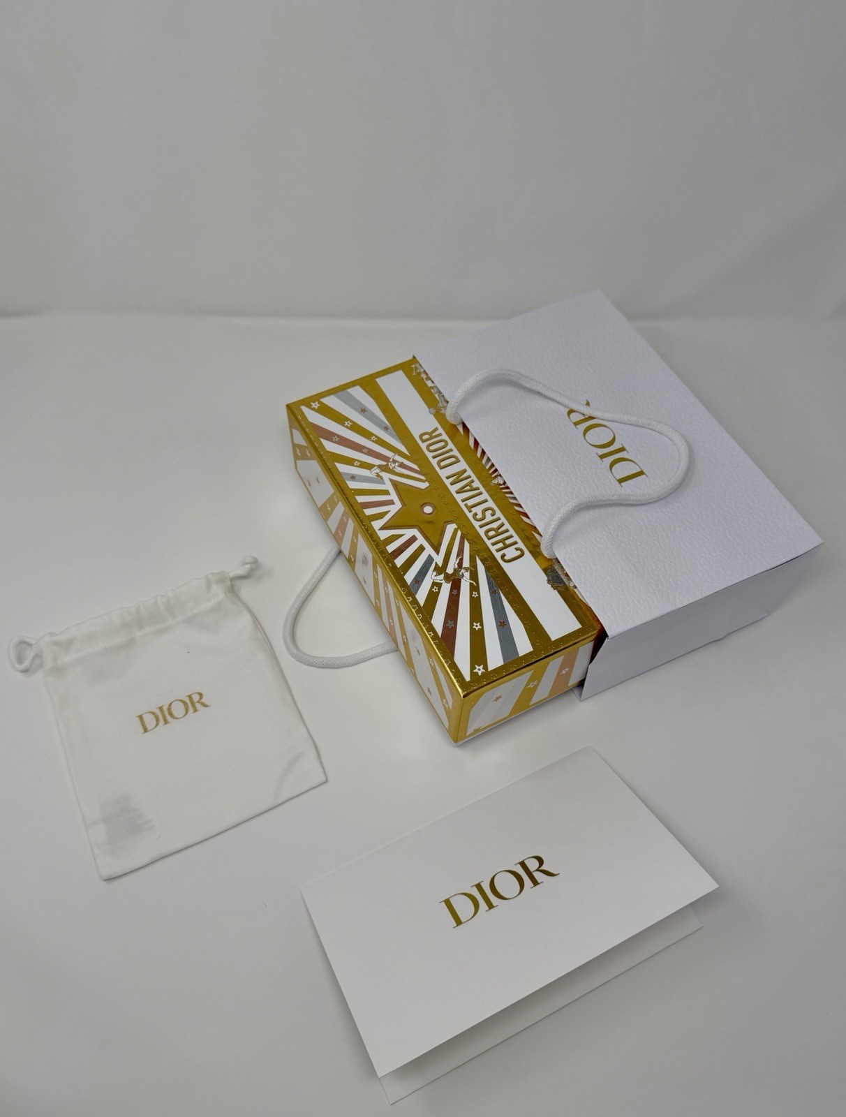 Dior Exclusive Holiday Gift Box + Shopping Bag, Envelope, Dust Bag - Gifting Set