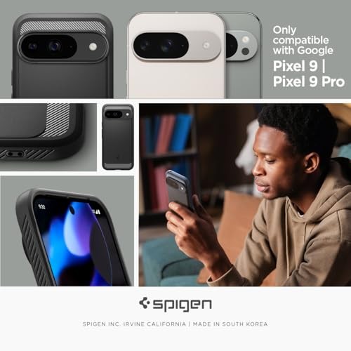 Rugged Armor Designed for Pixel 9 Case/Pixel 9 Pro Case (2024) Matte Black