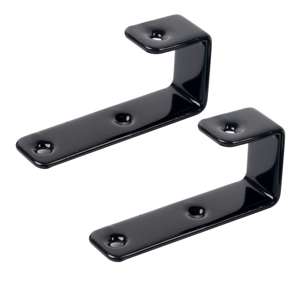 2 Pack Bunk Bed Ladder Hooks Inside Width 1" PVC Coated Metal Bunk Bed Brackets