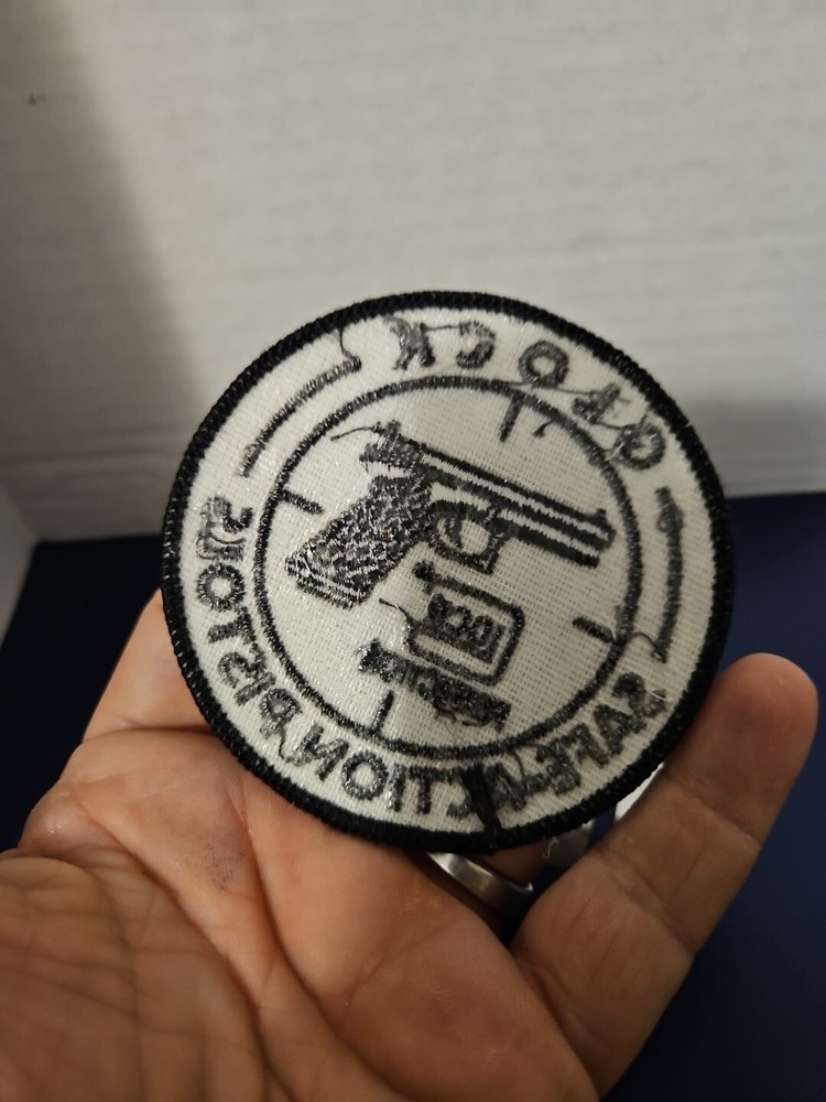 Glock Safe Action Pistols Embroidered Morale Patch Hook and Loop - L3