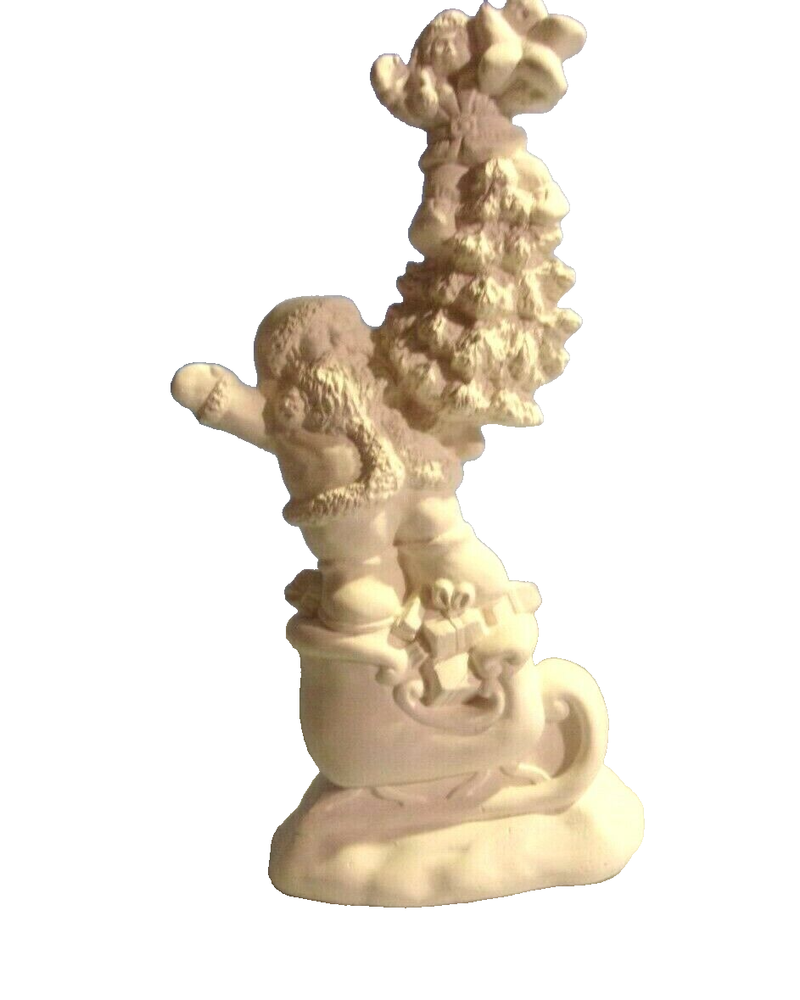 Bisque K*202 -42.1884 Ceramic Ready To Paint CHRISTMAS STACK