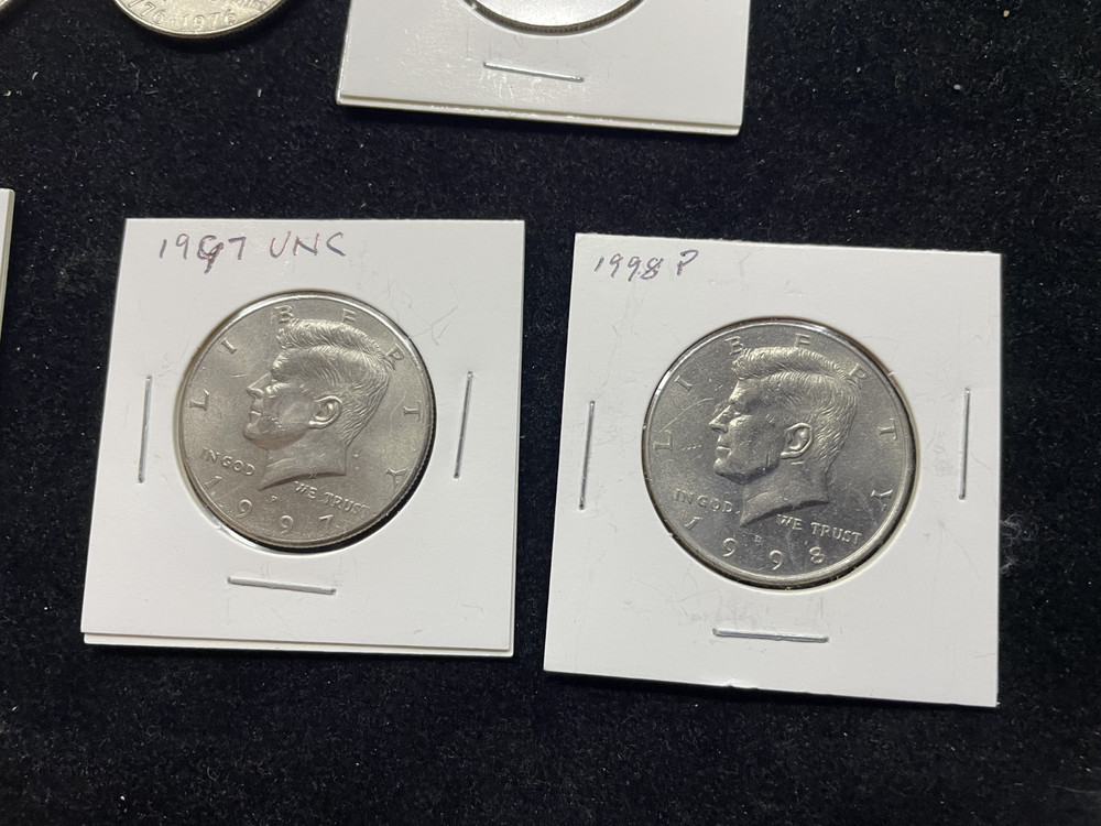 Kennedy half dollar lot / 11 different dates
