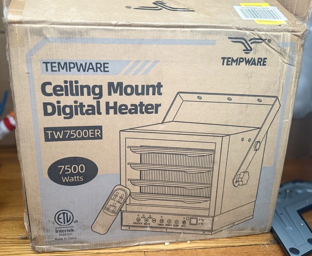 Tempware Electric Heater 7,500 watt Blue