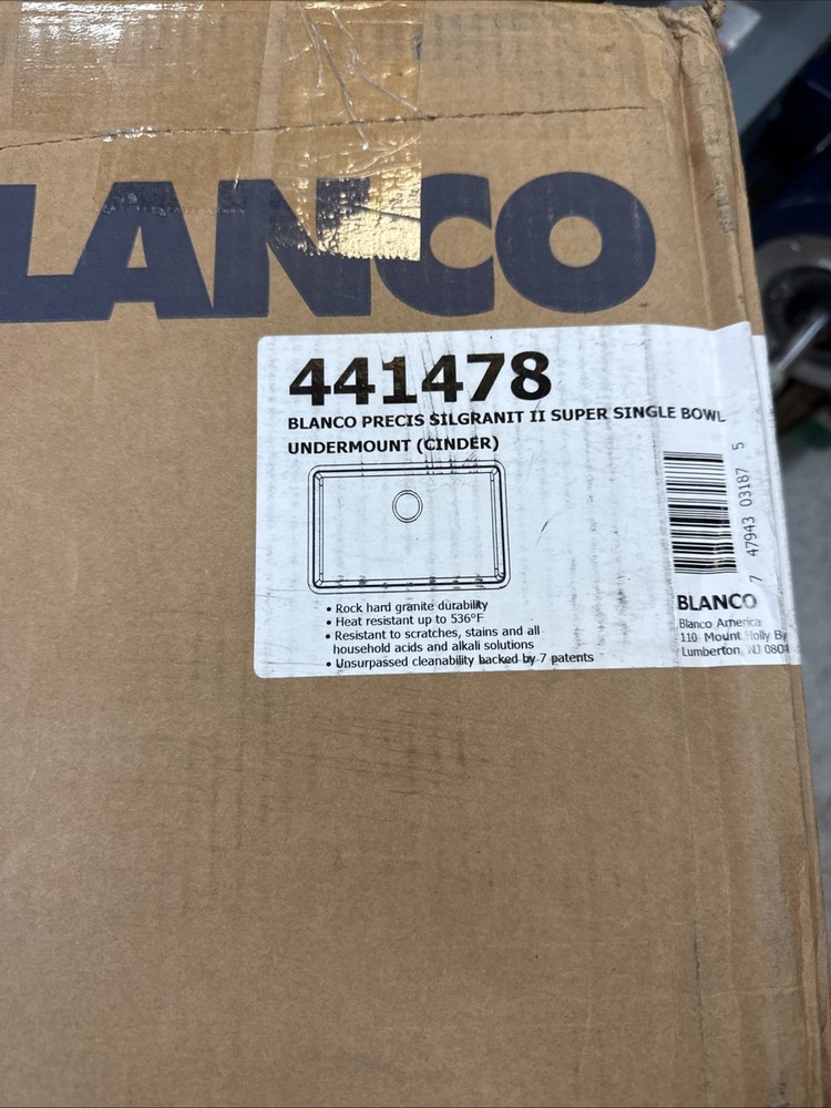 Blanco 441478 Precis 32" Undermount Single Basin SILGRANIT Kitchen Sink - Cinder