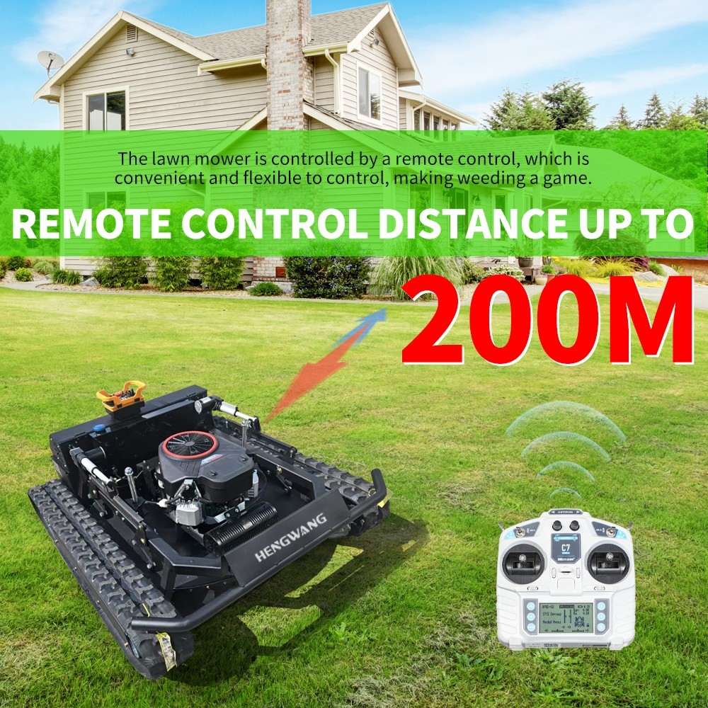 27HP Robot lawn mower sale！ Remote Control Lawn Mower 65° Climbing Free shipping