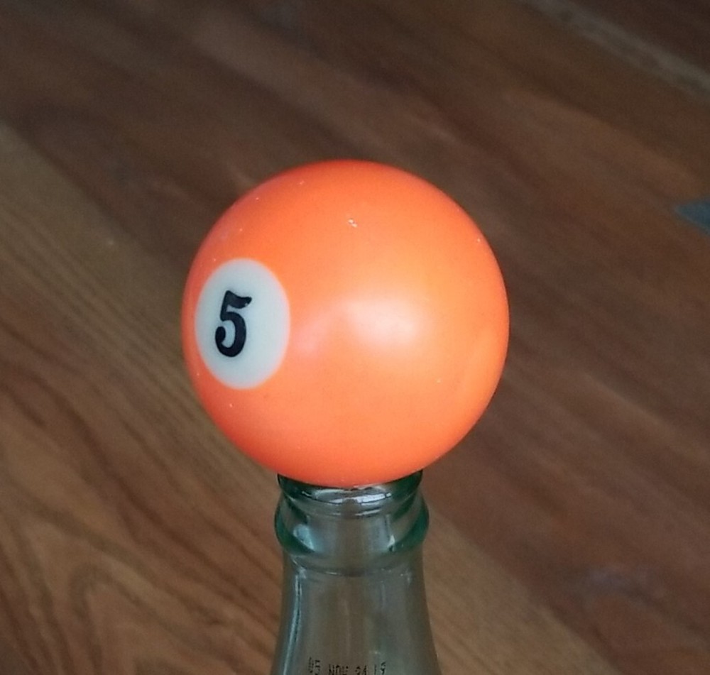 Pool Billiard Ball #5 Solid Vintage Replacement  2 1/4"