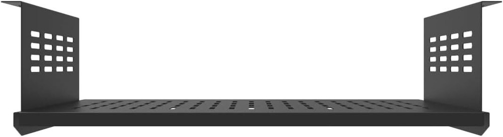 JINGCHENGMEI Under Desk Computer Mount for Small Form Factor SFF Black