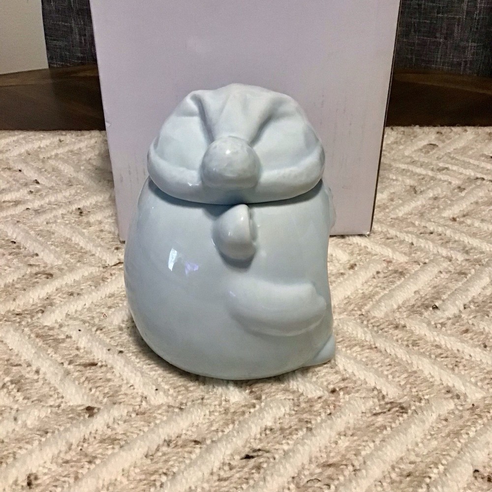 NIB Ceramic Bear Sponge & Soap Dish With Lid