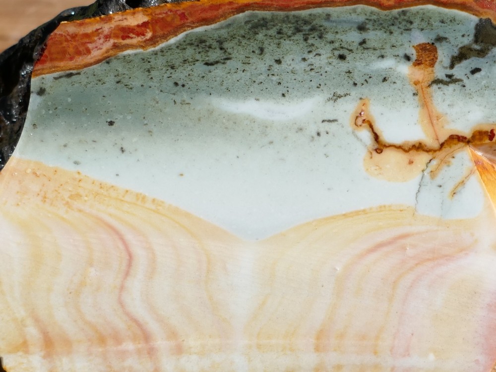 TCR Polychrome Jasper *Rough Slab 88g– Colorful Orbicular patterns | Madagascar