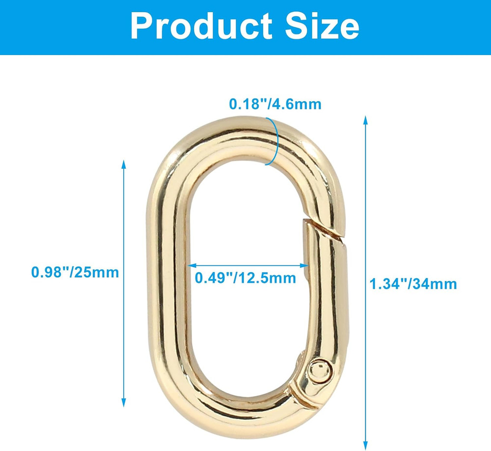 Oval Carabiner Clip