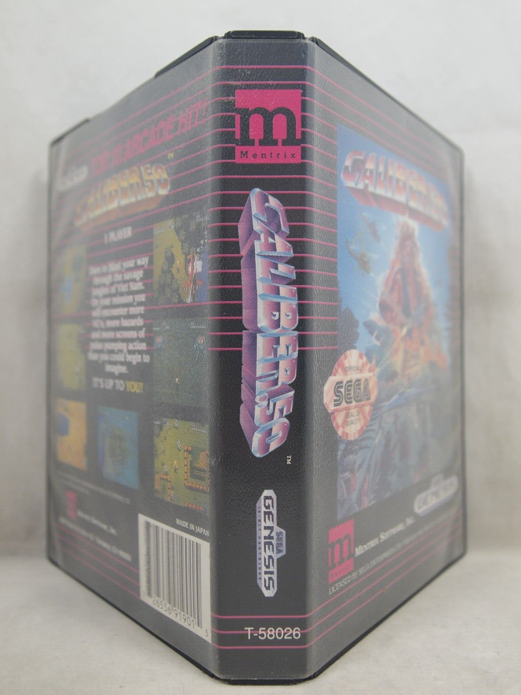 Caliber 50 Case (SEGA Genesis) Authentic BOX ONLY