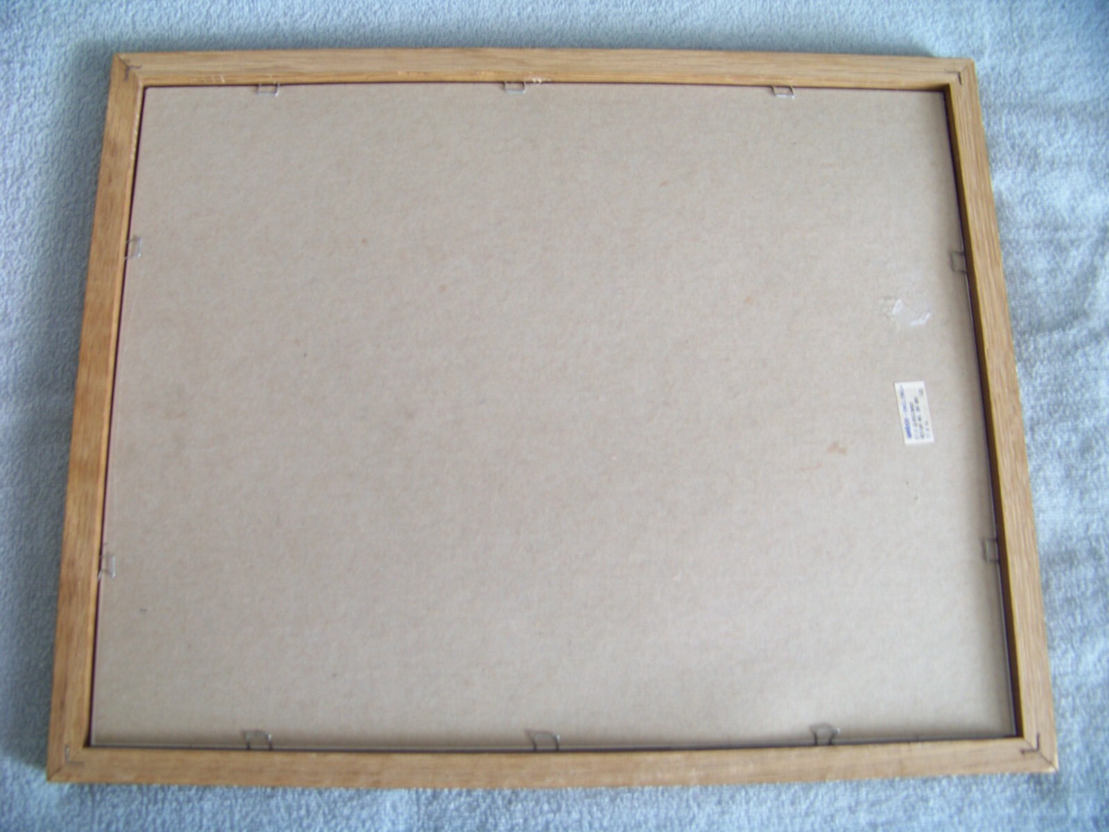 Cannonball Express 1896 Casey Jones oak frame print on gold tone sheet 15"x12"