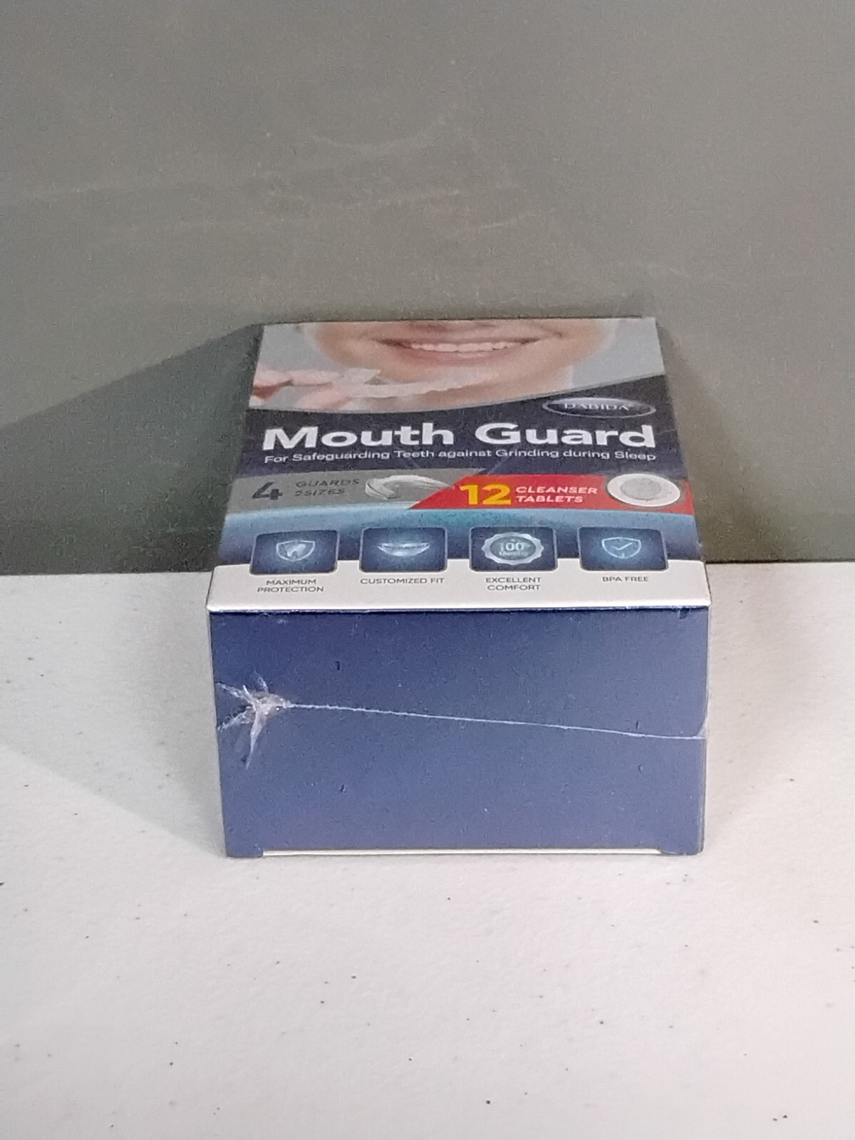 SEALED! 4 PACK DABIDA MOUTH GUARD FOR GRINDING TEETH AT NIGHT, SLEEP MOUTH GUARD