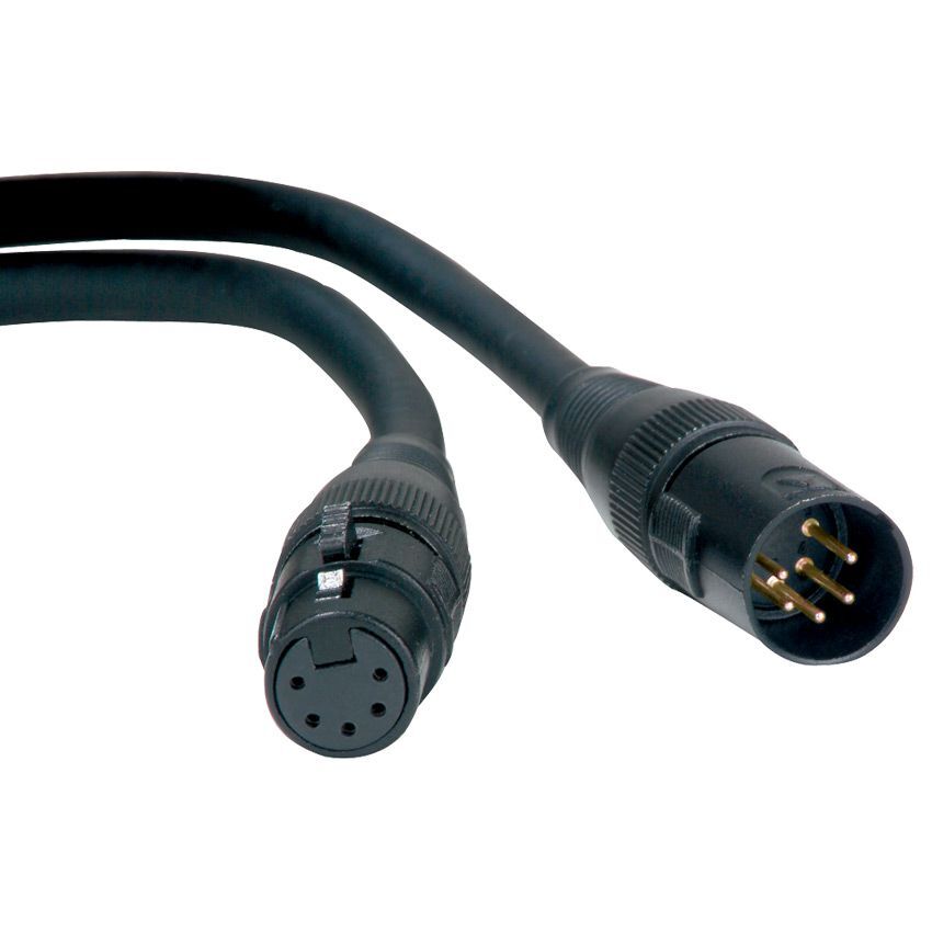 Accu-Cable 5-Pin DMX Cable, 10 ft