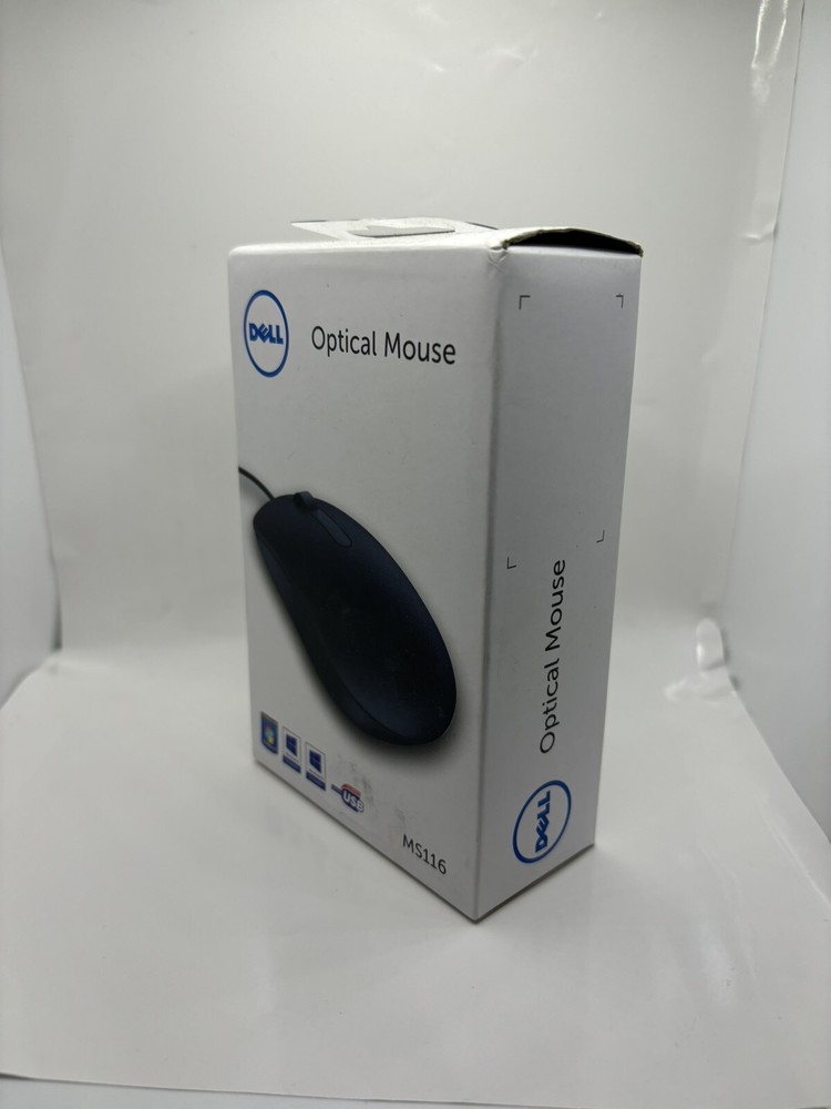 Dell MS116 Wired Scroll Mouse black