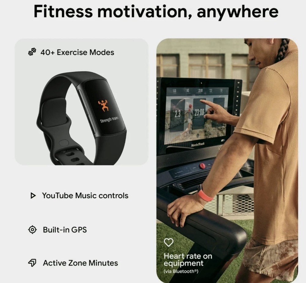 Fitbit Charge 6 Activity Tracker - Black- NEW