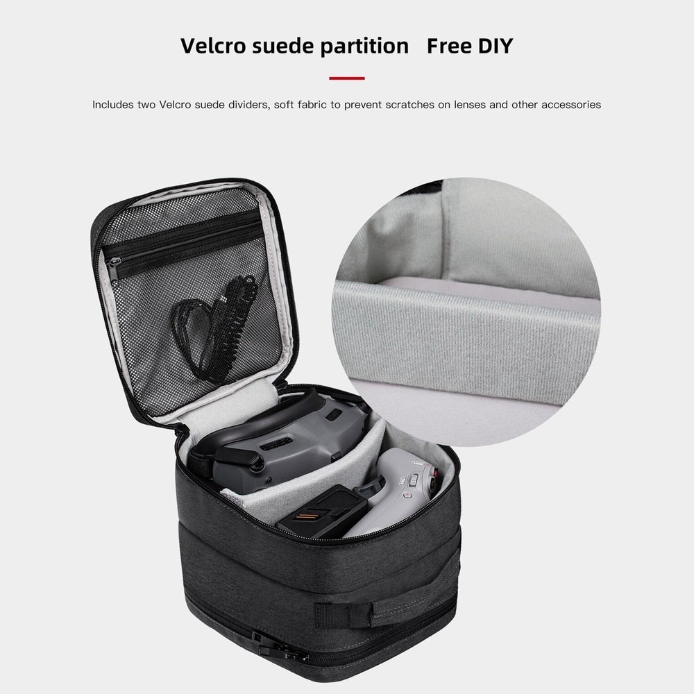Polyester Storage Bag Handbag Double Layer Suitcase Box For DJI Avata Goggles 2
