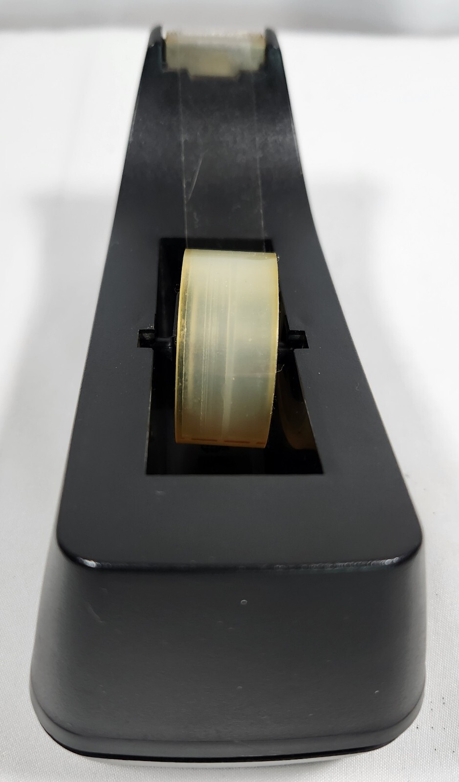 Vintage 1986 Scotch 3M C-38 Weighted Desk Tape Dispenser Black USA Made 1" core