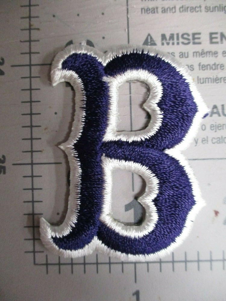 Boston Red Sox B Patch Logo Patch Size 1.5 x 2.25 Inches
