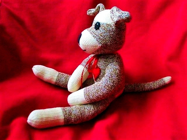 Sock Monkey Dog Great Gift*