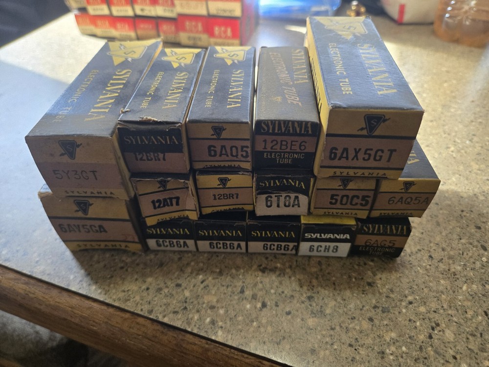 Vintage Sylvania Electronic Tube Lot 16 Ct.