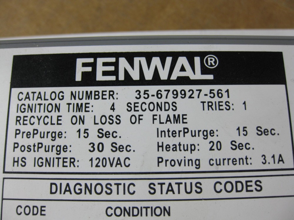Fenwal 35-679927-561 Ignition Control Module