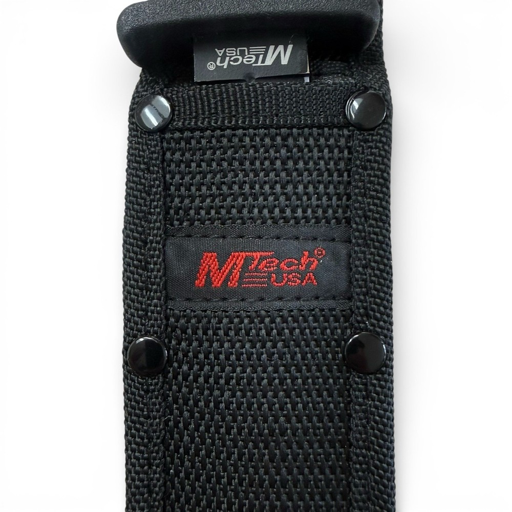 MTech Double Edge Dagger Fixed Blade Knife Rubber Handle w Sheath + Free Folder