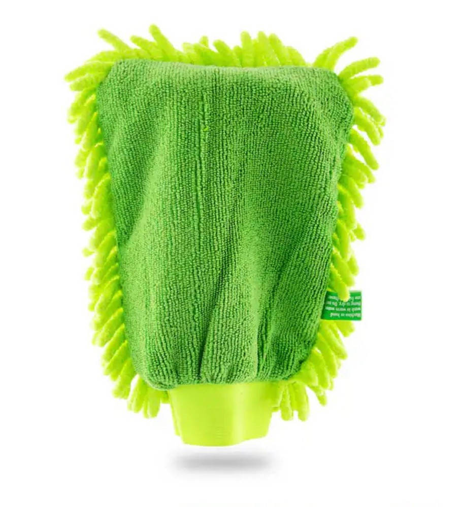 Libman Microfiber Dusting Mitt Green Easy Grip Lifts & Locks Dust