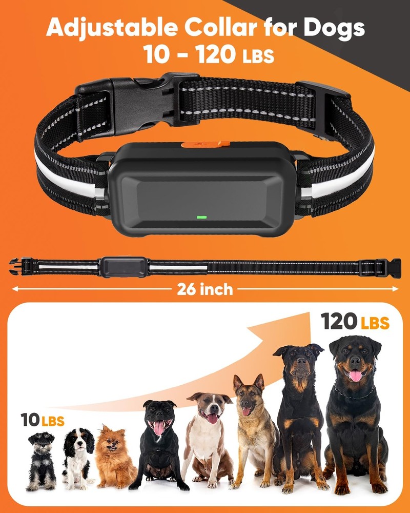 Remote Training Collar with LED Light – 3300FT Range, Rechargeable & Waterpro...