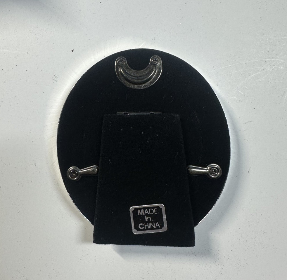 2 Vintage Godinger Silver Plated 2” x 3” Self Standing Photograph Frames