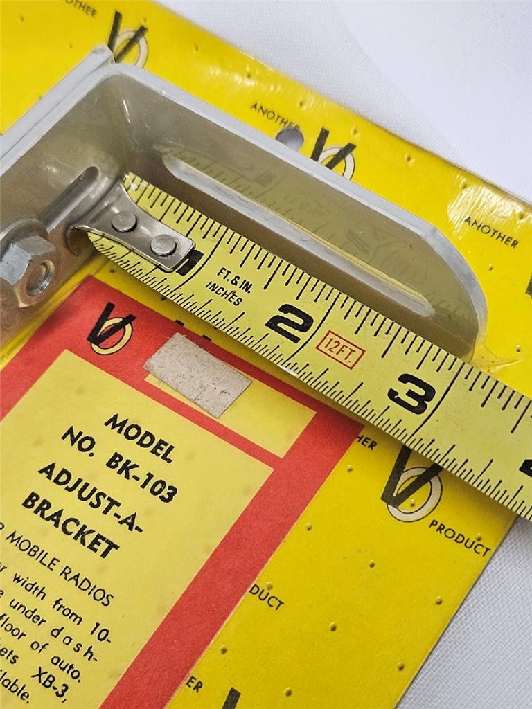 Under Dash Radio Equipment Mounting Bracket, Adjustable 10 - 14.5 inch, USA Made