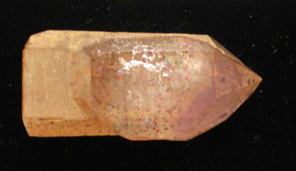 Red Fire Lepidocrocite in Quartz & Amethyst Scepter Crystal Madagascar r815d