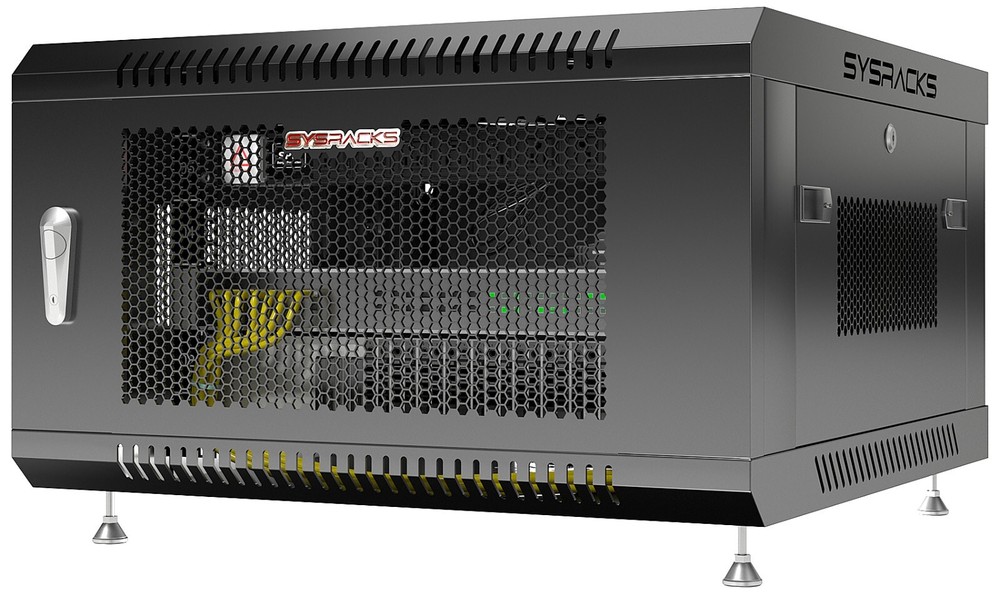 6U Wall Mount Server Rack Locking Network Cabinet Box Data Enclosure VENTED Door
